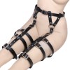 Adjustable Bondage Leather Belt Pants