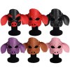 New leather pig mask in six colors: black, red, purple，Black and red，Brown, Pink