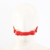 Full Silicone Dog Bones Gags Red