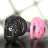 New Embedded Small Lock Core Honeycomb Chastity Lock BLACK/PINK