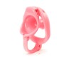 Spiral cage chastity lock NULL Black / Pink / Clear