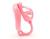 Turtle shell cage chastity lock Stub Black/Pink/Clear ZC247
