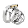 Stainless Steel Arc Ring Male Chastity Device ZC258