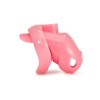 HT V6 Male Chastity Device NANO White/Pink/Clear