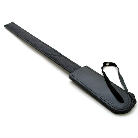 Steel Ruler Spanking Paddle Leather Covered