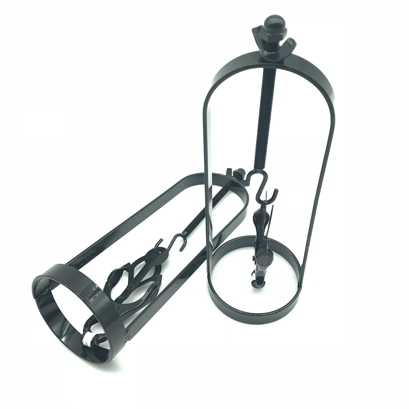 Stainless Steel Clover Clamp Nipple Stretcher PAIR BLACK